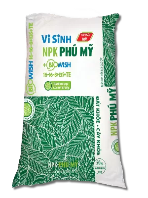 NPK Phú Mỹ 16-16-8+13S+TE vi sinh